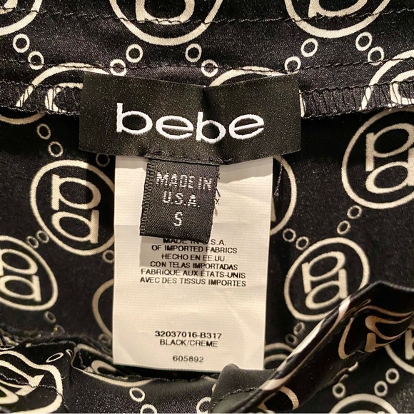 Bebe Logo Silk PJ Pants | S - Picture 3 of 5